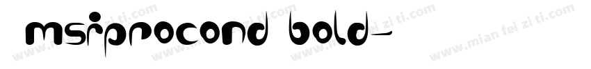 Amsiprocond bold字体转换